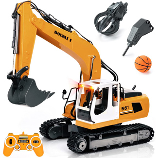 DOUBLE E Remote Control Excavator Toy