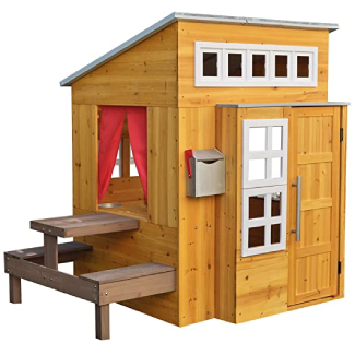 KidKraft Modern Outdoor Wooden Playhouse