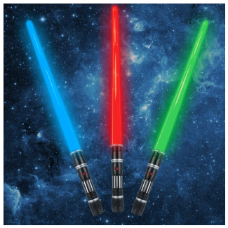 Light Up Saber with FX Sound (3 Pack)