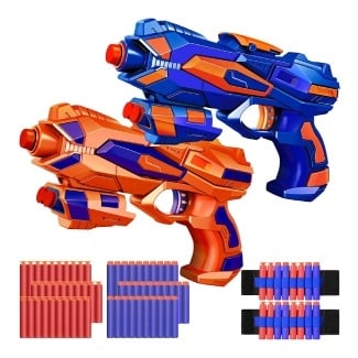 JONEG Two Pack Blaster Guns Toy for Nerf