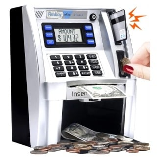 FishBoy 2022 Upgraded ATM Savings Piggy Bank Machine