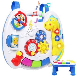 TeganPlay Musical Activity Center Crib Toy with Straps