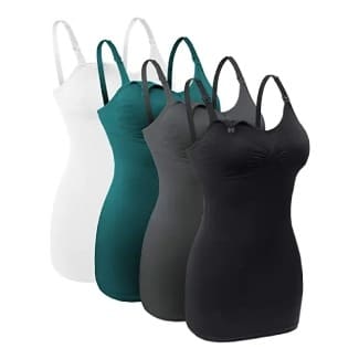 Lataly Seamless Nursing Tank Tops