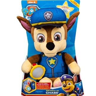 Paw Patrol, Snuggle Up Chase Plush with Flashlight and Sounds