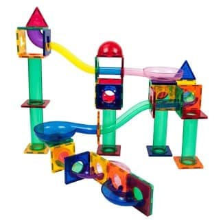 PicassoTiles 70 Piece Marble Run Race Track