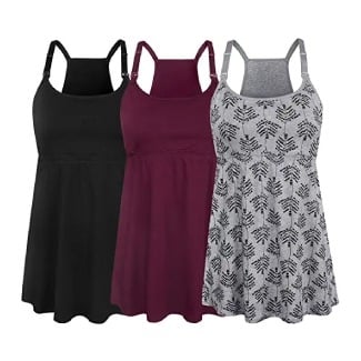 SUIEK Women's Nursing Tank Tops