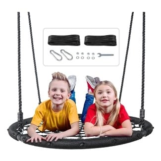 SUPER DEAL Largest 48” Spider Web Tree Swing Set