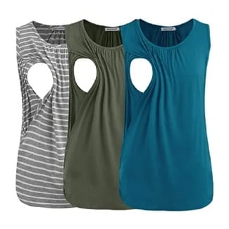 Smallshow Women's Maternity Nursing Tank Tops