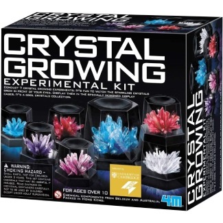 4M Toysmith, 7 Crystal Growing Science Experimental Kit with Display Cases — $