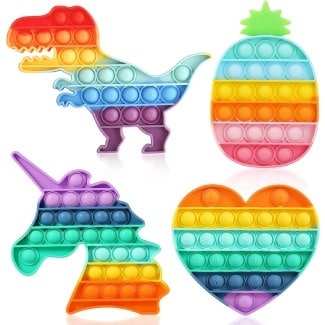 Fescuty Rainbow Unicorn Dinosaur Fidget Toys — $