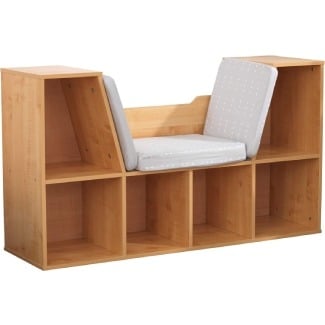 KidKraft Wooden Bookcase with Reading Nook