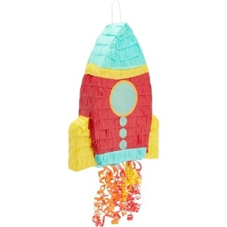 Pull String Rocket Ship Piñata