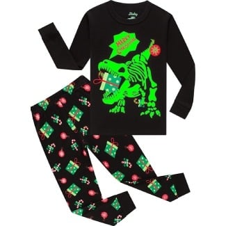 Boys Dinosaur Pajamas Glow In The Dark — $$